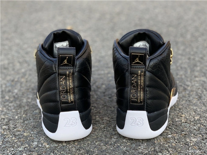 Gold-White AO6068-007 12 Air Jordan Metallic Retro 'Reptile' Black 0918